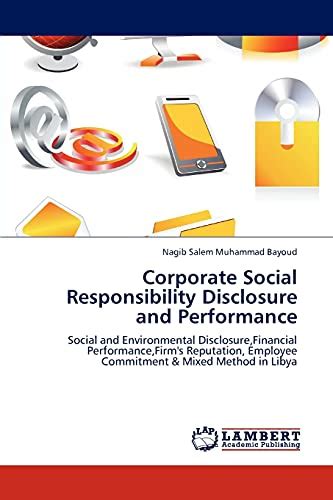 Corporate Social Responsibility Disclosure And Performance Social And