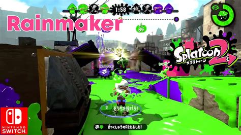 Splatoon 2 Rainmaker Ranked Battle Nintendo Switch Gameplay Youtube