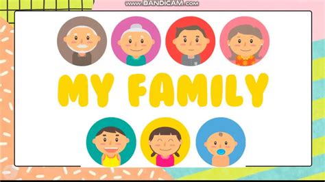 MY FAMILY - Mi familia - Integrantes de la familia en inglés- - YouTube