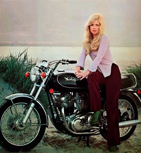 girlsandmachines “ norton commando 750s 1970 ” norton commando motorcycle girl women