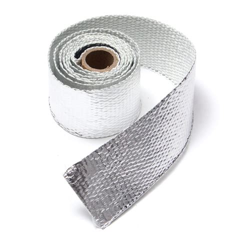 High temperature resistance, low thermal capacity. 1.5M Exhaust Header Pipe Heat Wrap Manifold Turbo Shields ...