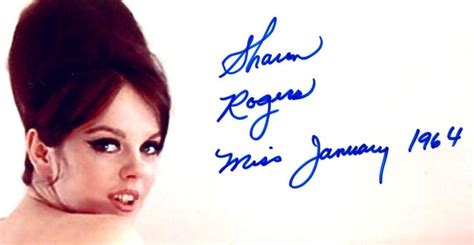 Play Babe Playmate SHARON ROGERS Autographed Photo HAND SIGNED EBay