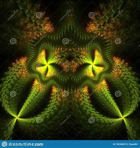Computer Digital Fractal Art Abstract Fractals Mysterious Plant
