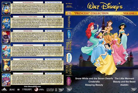 Disney Princess Collection Volume 1 R1 Custom Dvd Cover Dvdcover