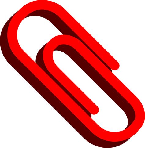 Red Paperclip Png