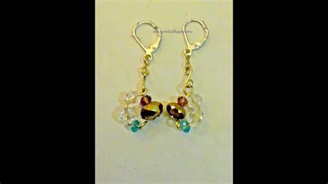 Tutorial Aretes En Plateado Y Dorado Con Murano F Cil Youtube