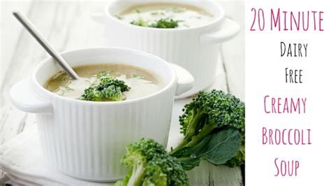 20 Minute Dairy Free Creamy Broccoli Soup Fittritious