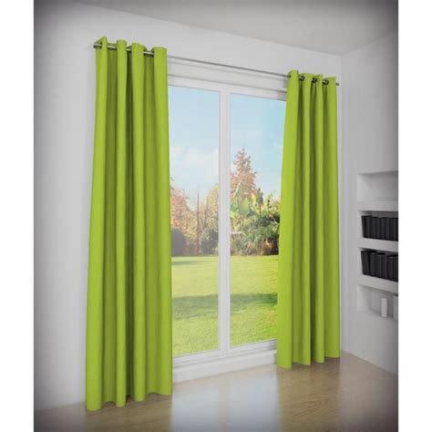 06 44 64 35 05. 2 x panneau rideaux occultant couleur vert 140 x 260 ...