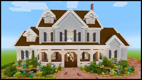 Minecraft How To Build A Large Suburban House 2 Part 2 Youtube