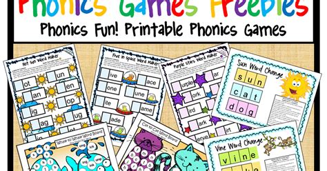 Fun Games 4 Learning Phonics Games Freebies