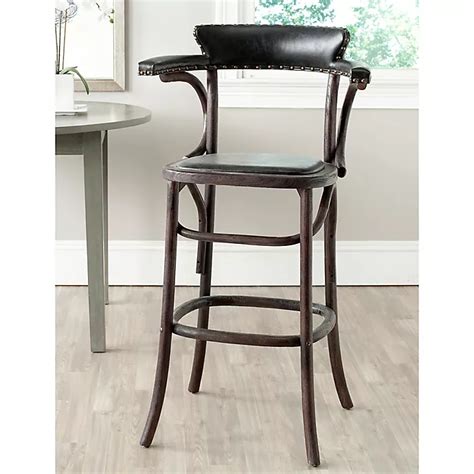 Safavieh Kenny Bar Stool In Black Bed Bath And Beyond