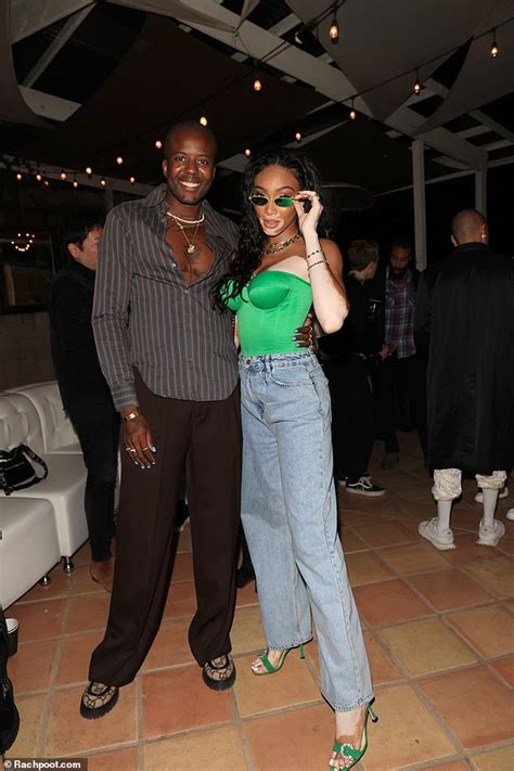 Winnie Harlow Showcases Her Impeccable Sense Of Style In An Emerald Green Strapless Top Daily