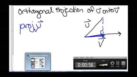 What Is An Orthogonal Projection Youtube