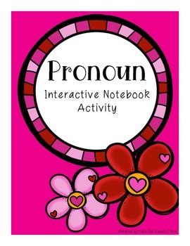 Pronoun Interactive Notebook Activity By Polka Dot Lesson Plans Tpt