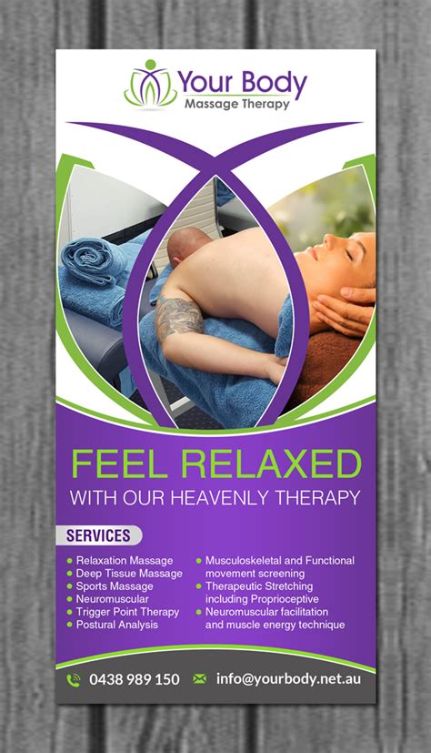 Bold Modern Massage Therapy Flyer Design For A Company By Creativebugs Design 9266785