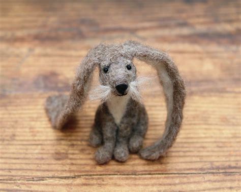 Grey Bunny Needle Felting Kit Lincolnshire Fenn Crafts