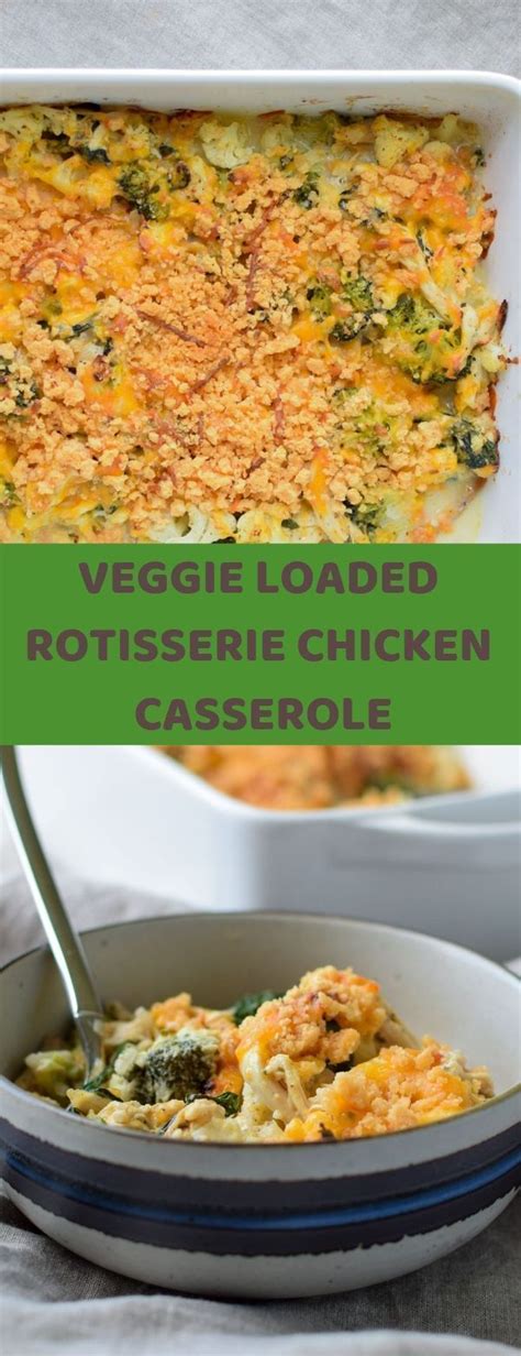 Here are our favorite rotisserie chicken recipes. VEGGIE LOADED ROTISSERIE CHICKEN CASSEROLE | Easy soup ...