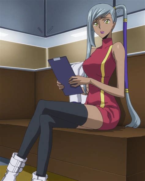 The Anime Character Villetta Nu Is A Adult With Past Waist Length Gray