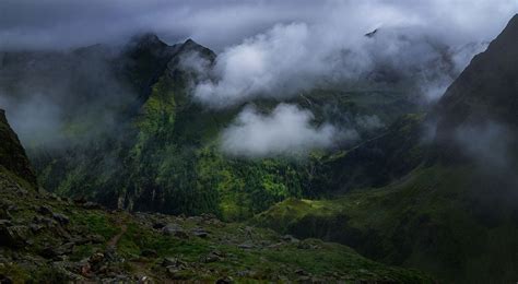 4501274 Nature Mountains Clouds Forest Austria Landscape