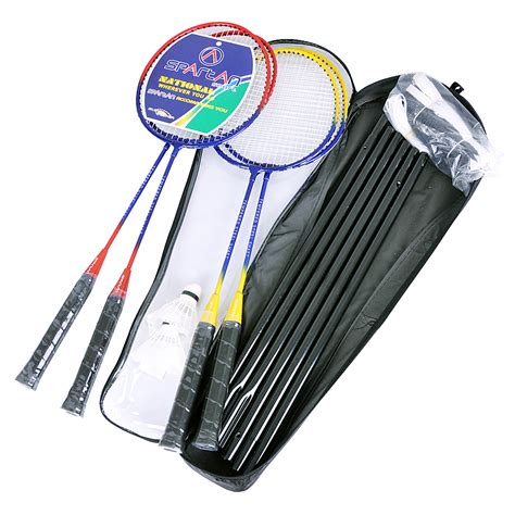 Champion sports deluxe badminton tournament set. Badminton Set with Net for 4 Players Spartan - inSPORTline