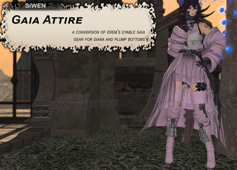 Gaia Attire Dianaplump Bottoms Dyable The Glamour Dresser Final Fantasy Xiv Mods And More