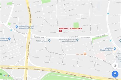 The embassy is headed by dr mohammad mehdi zahedi to the malaysia. Location Map - Portal
