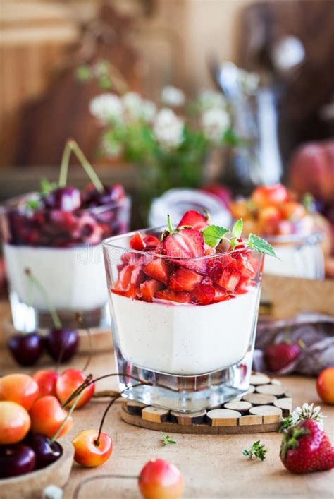 See more ideas about italian desserts, desserts, food. Delicious Italian Dessert Panna Cotta With Fresh Berries ...