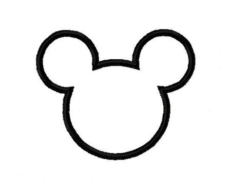 Mickey Mouse Ears Outline Clipart Best