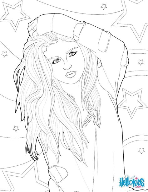 Snowman coloring pages to print. Fantastic coloring picture of Selena Gomez coloring page ...