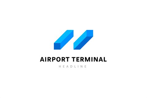 Airport Terminal Logo Template Creative Illustrator Templates