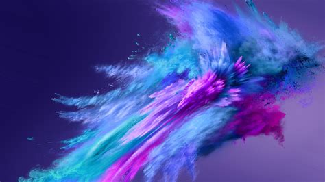 Blue Pink Color Powder Spray 4k Hd Abstract Wallpapers Hd Wallpapers