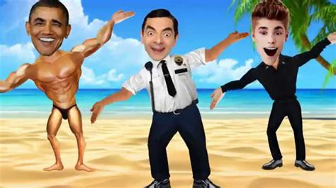 Chicken Dance Mr Bean Mr Obama And Justin Bieber Youtube