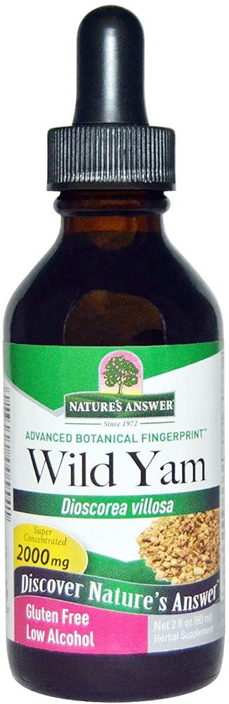 Wild Yam Liquid Extract Supplements Vitamins Cream Nutrition Express By Pipingrock