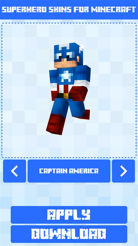 Superhero Skins For Minecraft Peappstore For Android