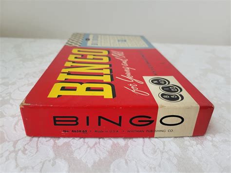 Vintage Bingo Game Complete By Whitman No 4634 69 Made In Usa Etsy