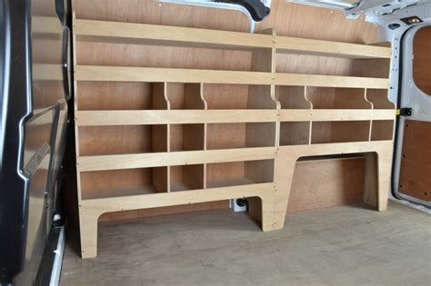 Ford Transit Custom 2013 To 2023 Plywood Offside Van Racking Shelving