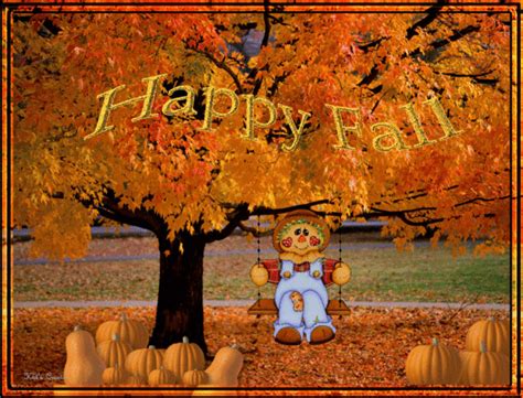 Happy Fall Animated Autumn Leaves Fall Gif Fall Greeting Autumn Greeting Happy Fall Happy Day