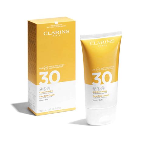 clarins sun care body cream spf 30 150 ml fredrik and louisa