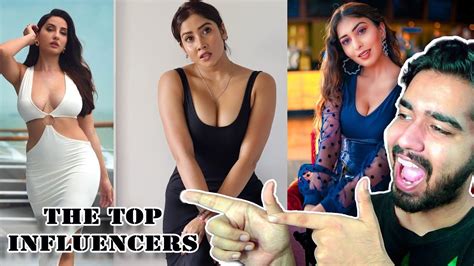Ranking The Hottest Indian Instagram Influencers Nora Fatehi Sofia Ruma Youtube
