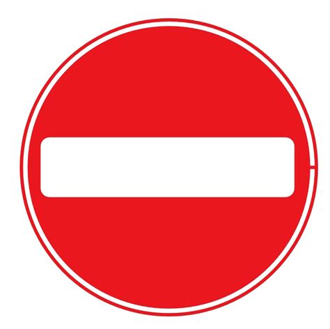 Red No Entry Png Hd Png Mart