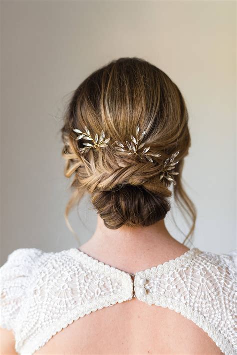 Branch Hair Pins Bridal Hair Pins Crystal Hair Pins Wedding Hair Pins