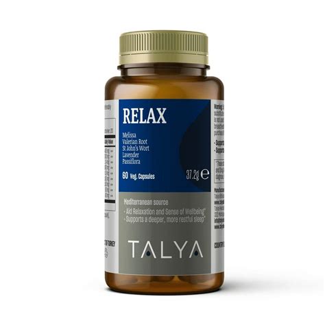 Talya Herbal Relax Melissa Valerian Passiflora Dietary Supplement