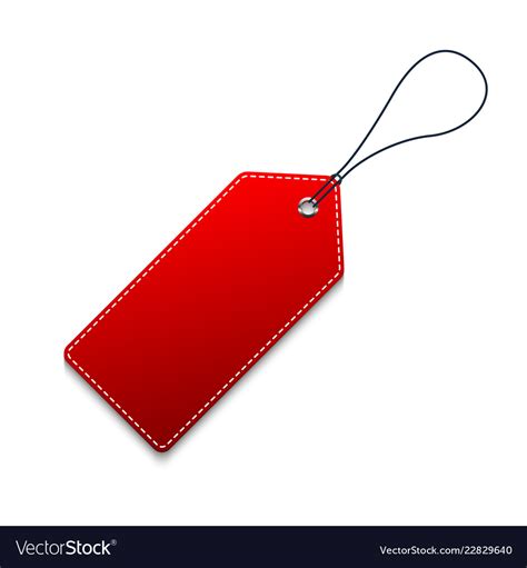 Red Price Tag Royalty Free Vector Image Vectorstock