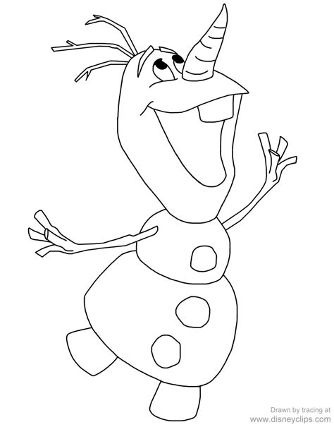 Frozen Coloring Pages Olaf In Summer
