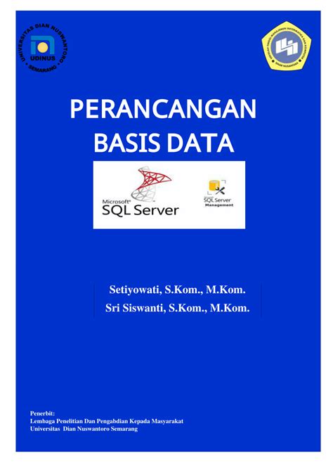 Pdf Perancangan Basis Data Pengenalan Sql Server Management Studio