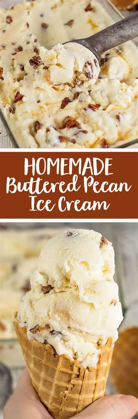 Homemade Butter Pecan Ice Cream Recipe Scattered Thoughts Of A Crafty
