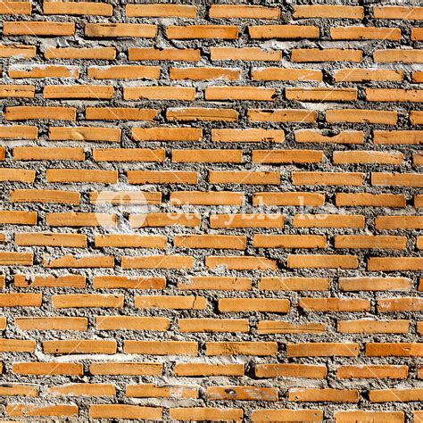 Background Of Orange Brick Wall Texture Royalty Free Stock Image