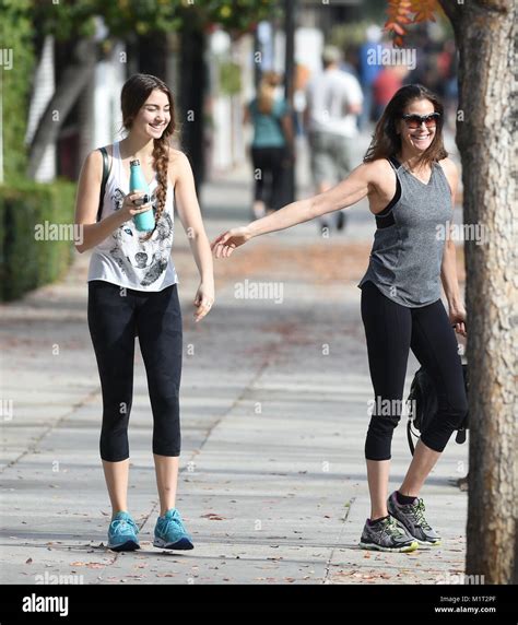 Teri Hatcher And Her Daughter Emerson Tenney Leave A Gym After Working Out On New Years Day