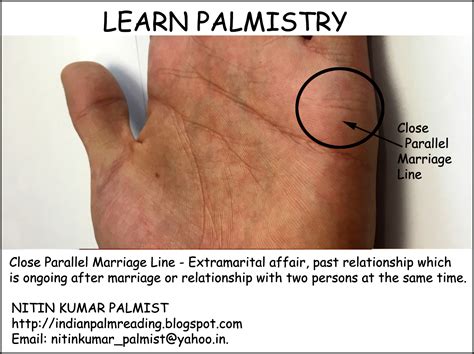 Close Parallel Marriage Line Learn Palmistry ~ Indian Palmistry Palm Reading Hast Rekha Gyan