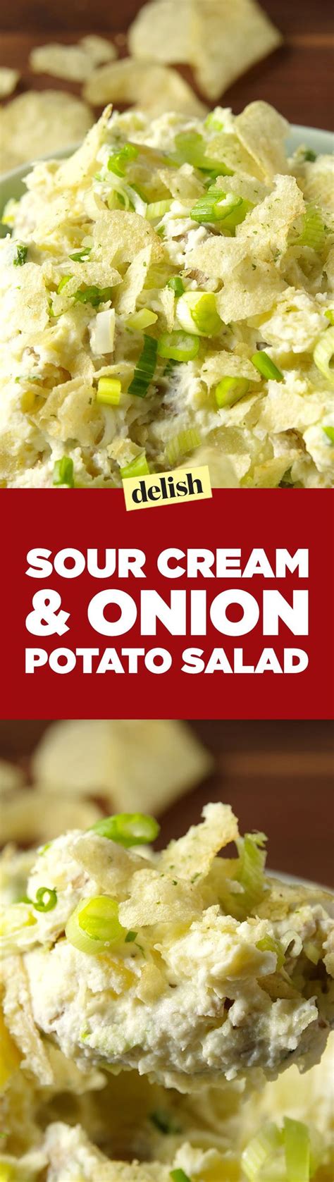 Mix the sour cream, buttermilk, chives and lemon juice in a large bowl and season with salt and pepper. Sour Cream 'n Onion Potato Salad | Recipe | Sour cream and onion, Potato salad, Sour cream